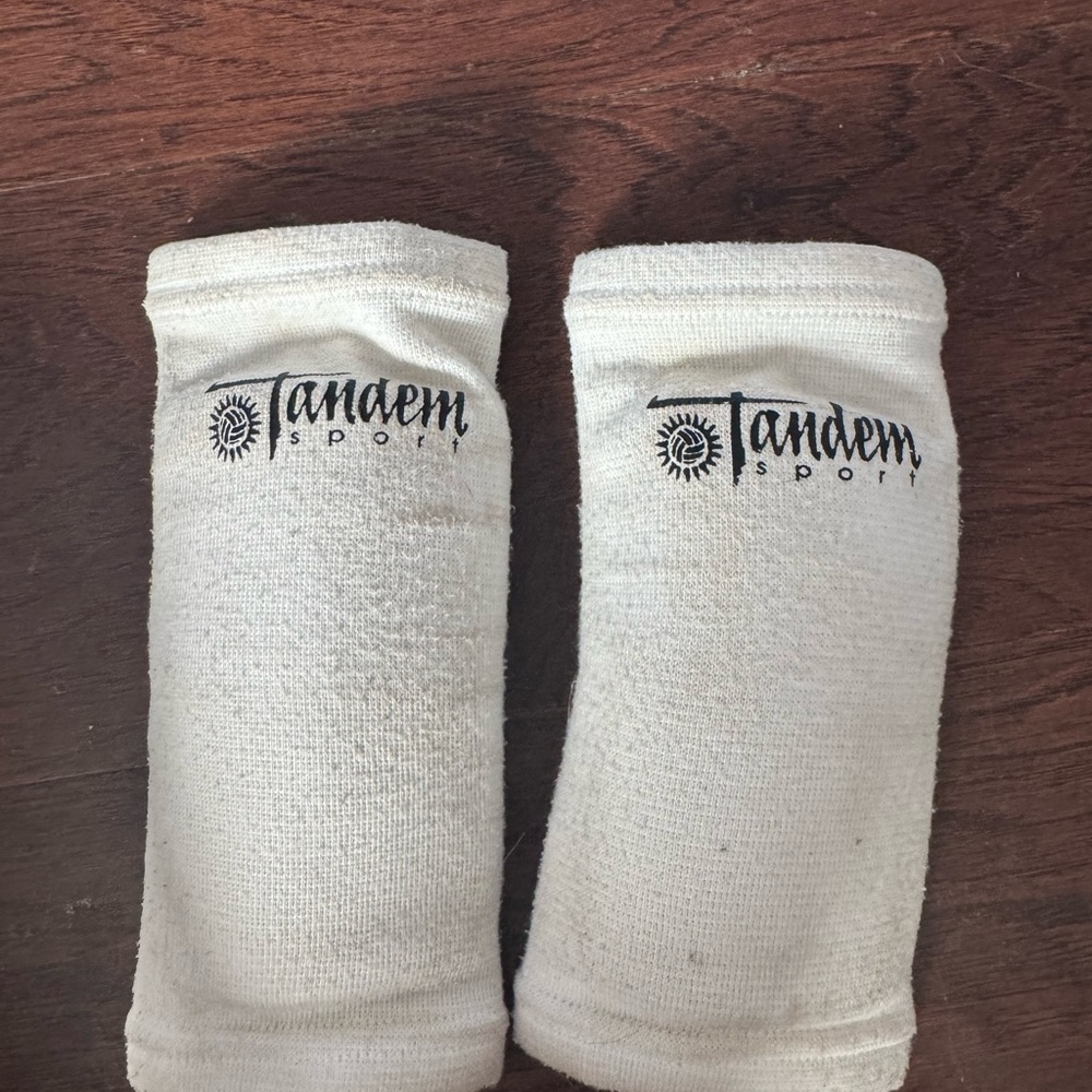 Cream Athletic elbow pads